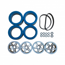 Kit de Conversion Tout-Chemin Pneus Uréthane 130 - Xplorer V2