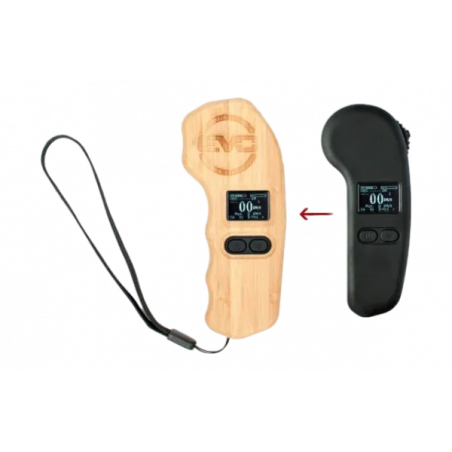 Coque de protection en bambou pour télécommande LCD Bluetooth