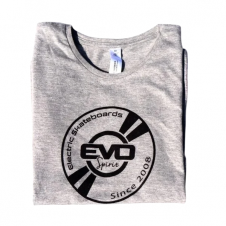 Camiseta Gris con Logo Evo-Spirit